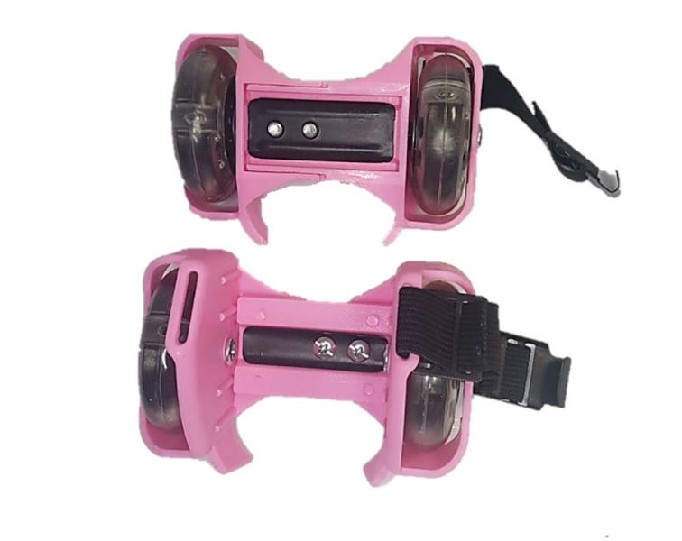 The LED Light Up Store - Clip on Heelie Wheelies - Light Pink