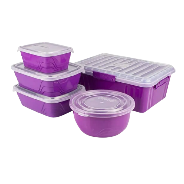 Storage Containers Various Sizes (5 Piece)
