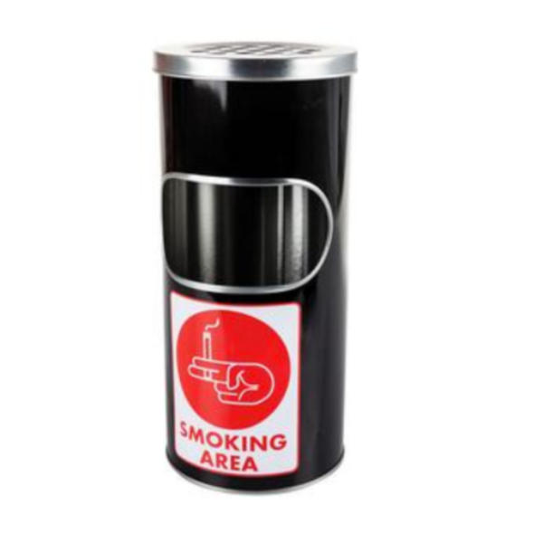 Ashtray Metal Bin Black Shop Today. Get it Tomorrow!
