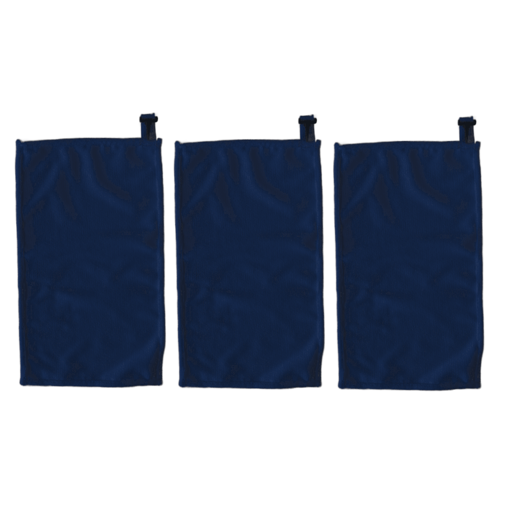 Golf Towels 500mm x 300mm Microfiber 3's Navy Blue Shop Today