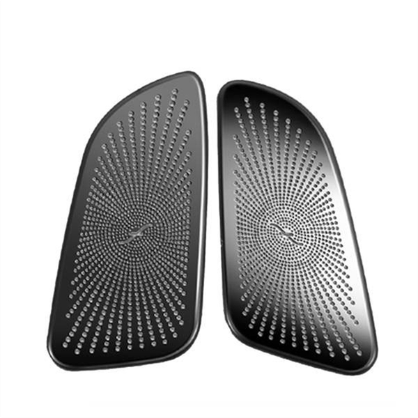 1Pair Car Dashboard Horn Speaker Cover Trim Compatible with Mercedes-Benz