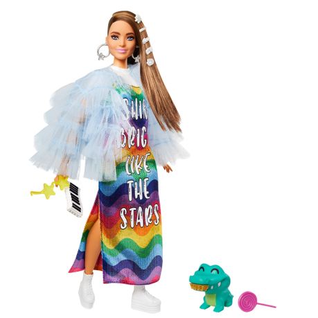 Barbie Extra Doll #9 in Blue Ruffled Jacket with Pet Crocodile, Shop  Today. Get it Tomorrow!