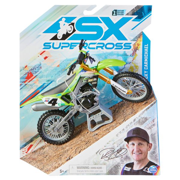 Supercross 1:10 Die Cast Collector Motorcycle - Ricky Carmichael