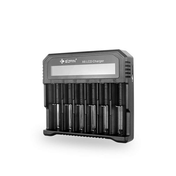 Eizfan efan x6 6 bay high amp, 21700 battery, 18650 battery, lcd charger