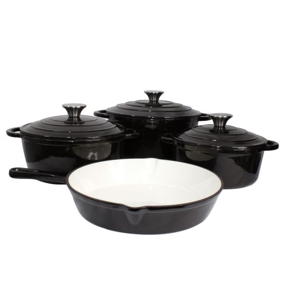 Afrihome Choice 7PCS Cast Iron Cookware Set