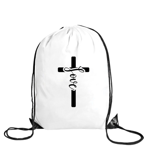 Drawstring Bag - Polyester - Cross Love image