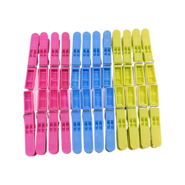 Washing Pegs Neon Colours - Combo of 48