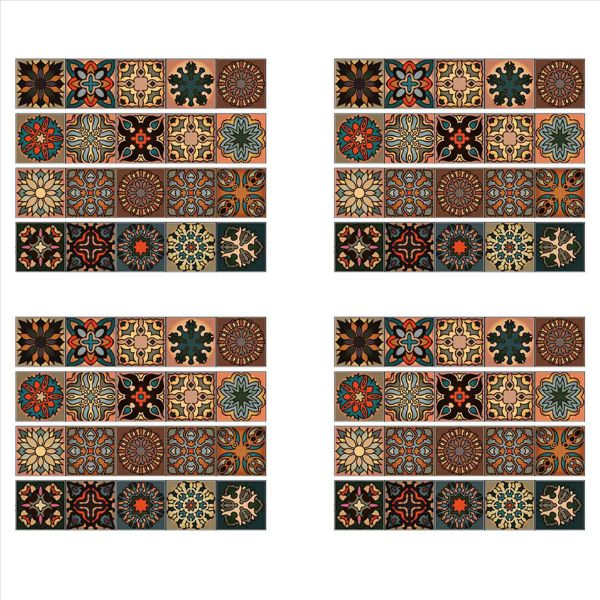 3D Multi Moroccan Self-Adhesive Bathroom Wall Stair Tile Sticker
