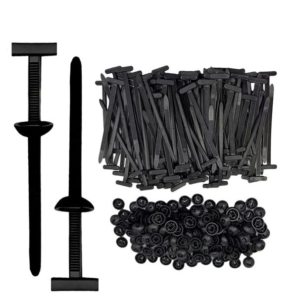 50 Universal Cable Tie Buckle,Heavy Duty Self-Locking Nylon Zip Ties Holder