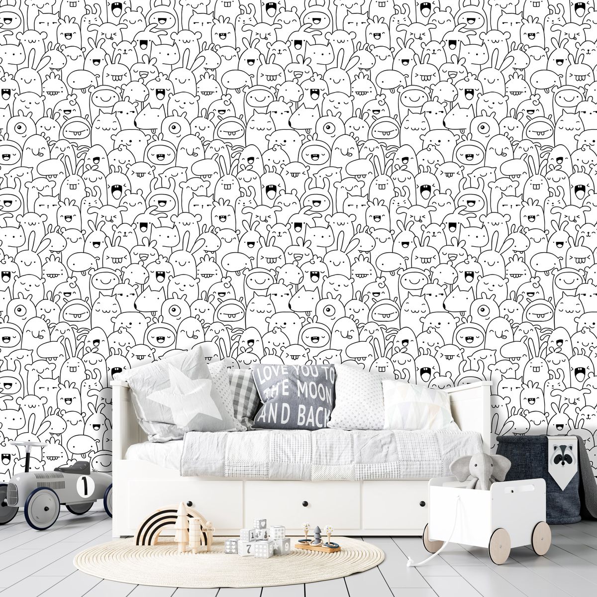 Monster Frendzi Peel and Stick Wallpaper Shop Today. Get it