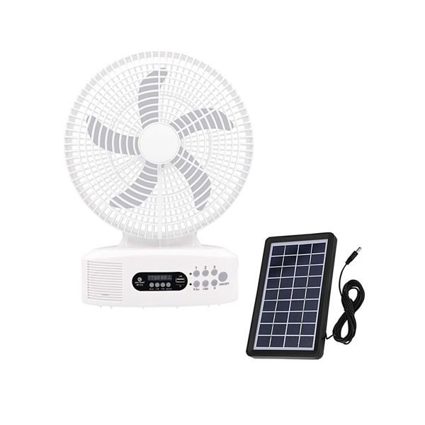 Solar Powered Rechargeable Fan