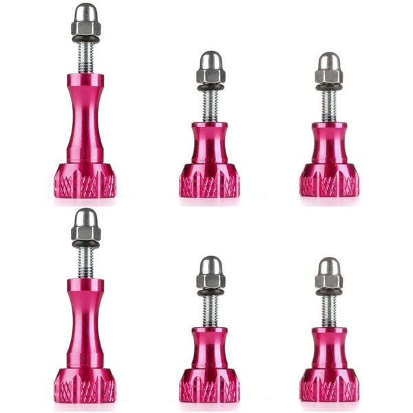 Aluminium Screws for GoPro - Pink - 6pcs