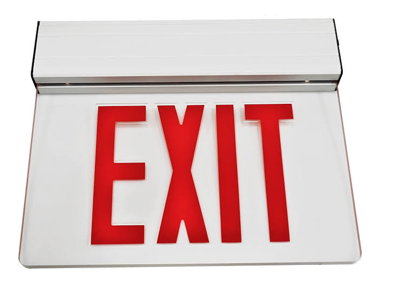 LED Exit Sign - Red
