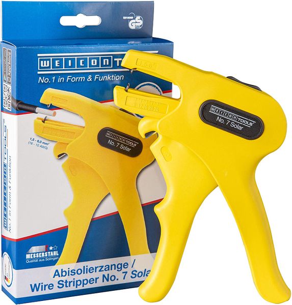 WEICON Wire Stripper No.7 Solar|For 1.5-6.0mm solar cable with side cutter