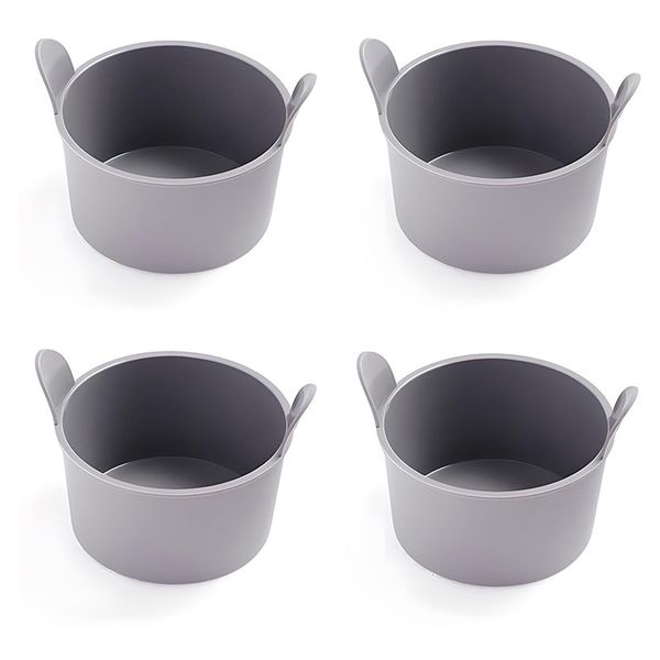 4 Piece Silicone Air Fryer Baking Cup, Non Stick and Easy to Demold