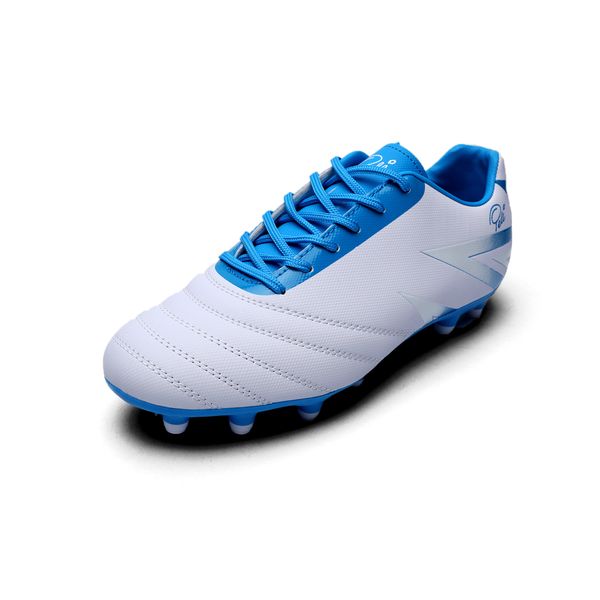 Pele Soccer Boots - White &amp; Blue