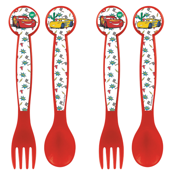 Cars 2 Piece Cutlery Set - 2 Pack