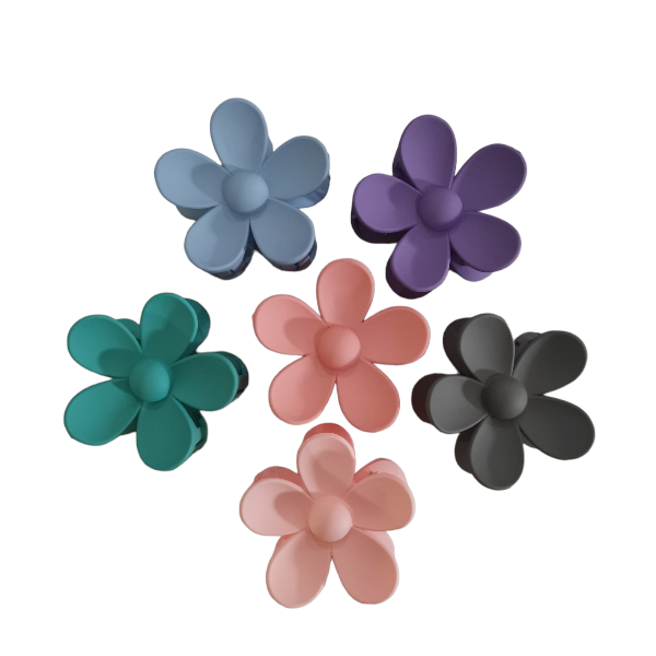 Flower Hair Claw Clip Six Piece