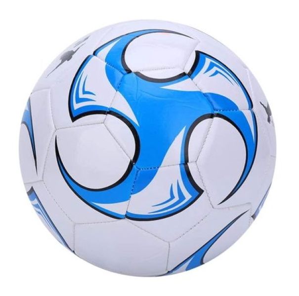 Kids PVC Stitched Blue Soccer Ball Size 5