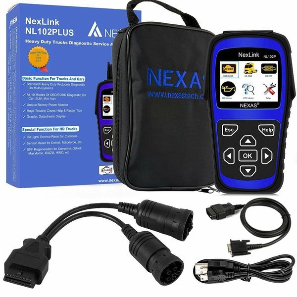 Nexas Nl102P Heavy Duty Truck Diagnostic Scanner Compatible with Universal