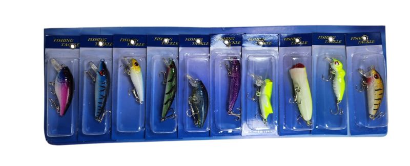 1 x 10 Piece Fishing Tackle Lure Set 004