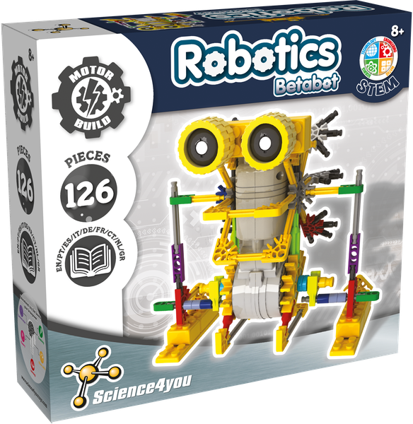 Science4you - Betabot - Build a Walking Robot, 126-Piece STEM Kit for Kids