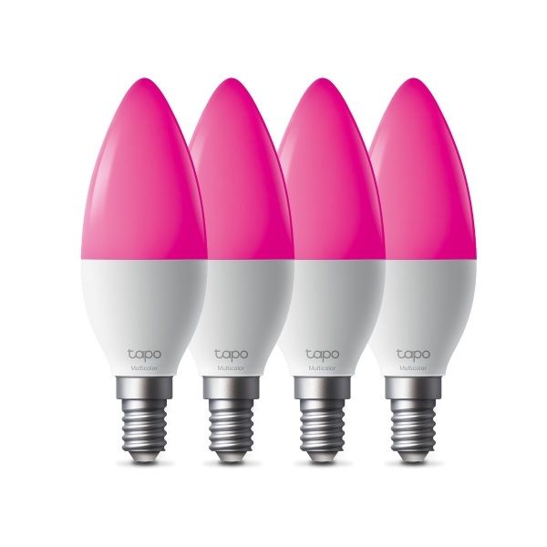 TP-Link Tapo L430C Smart Multicolor Wi-Fi Light Bulb, 4-Pack, 16M Colors