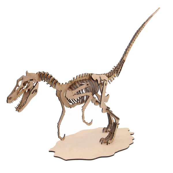 Wow We - 3D Wooden Model Dinosaurs Velociraptor