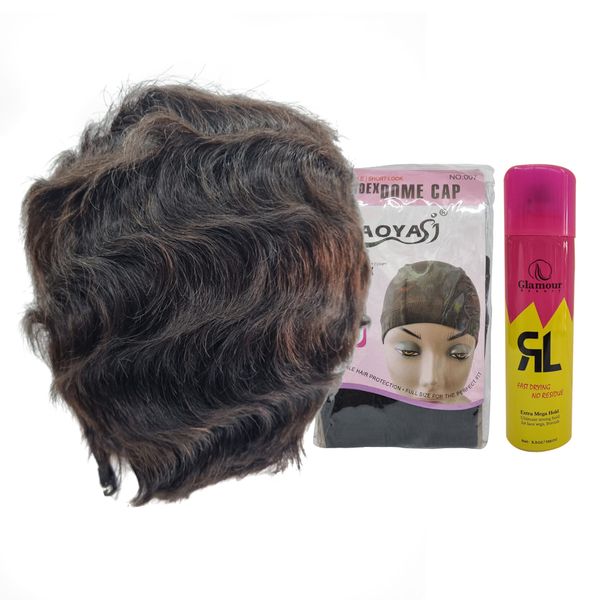 Finger Wave Pixie Cut Wig