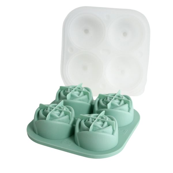 Launch Republic Silicone Ice Tray Rose Shaped Ice Mould