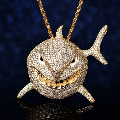 Shark chain deals iced out