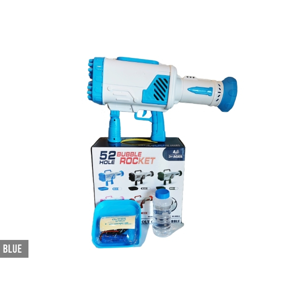 64 Holes Gatling Bubble Guns For Kids Electric Automatic Bubble Machine