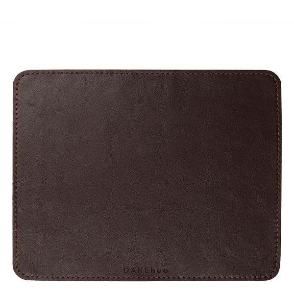 DAREhue - Dark Brown Genuine Leather Mouse Pad