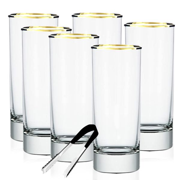 Highball Drinking Cocktail, Juice, Milkshake, Coke, Soda - 460ml - Set of 7