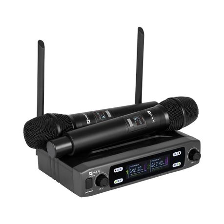 Xmax DFH-1 UHF digital microphone system wireless receiver with 2 x mics Image