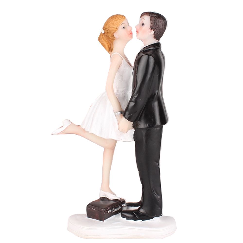 Home Bride And Groom Wedding Toppers Resin Cake Decoration Romantic ...