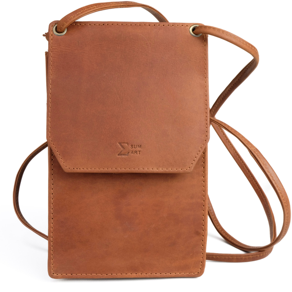 CELL PHONE POUCH: Vegetable-tanned, full grain, chrome-free leather
