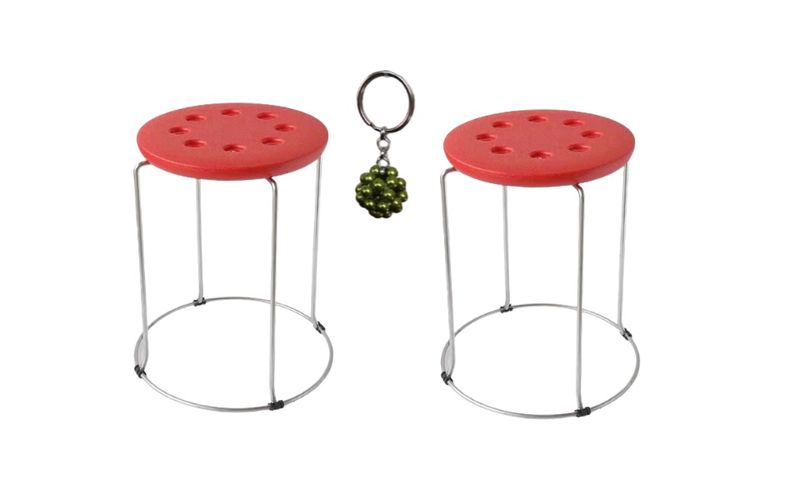 Set Of 2 Outdoor Comfortable Chair And A bonus Beaded Keyholder