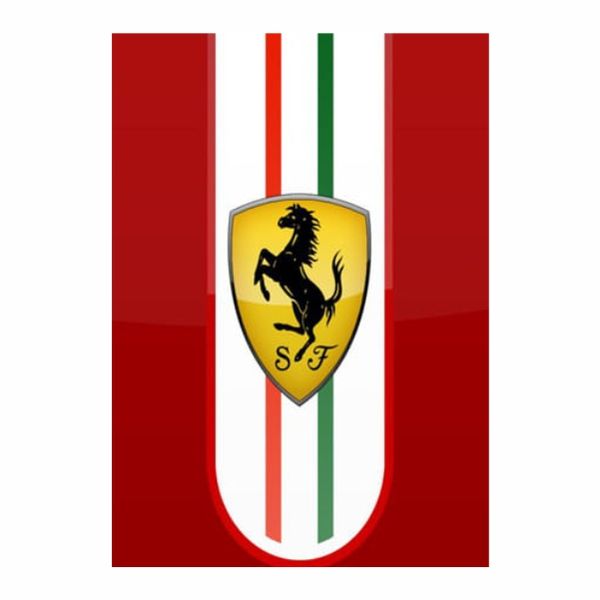 Logo Ferrari Red - A1 Poster