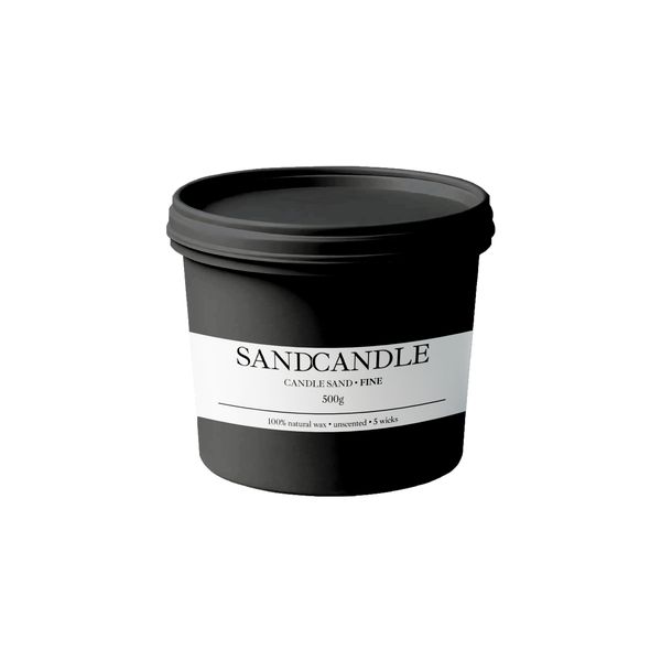 White Sand Candle Fine Unscented 500g with 5 Wicks