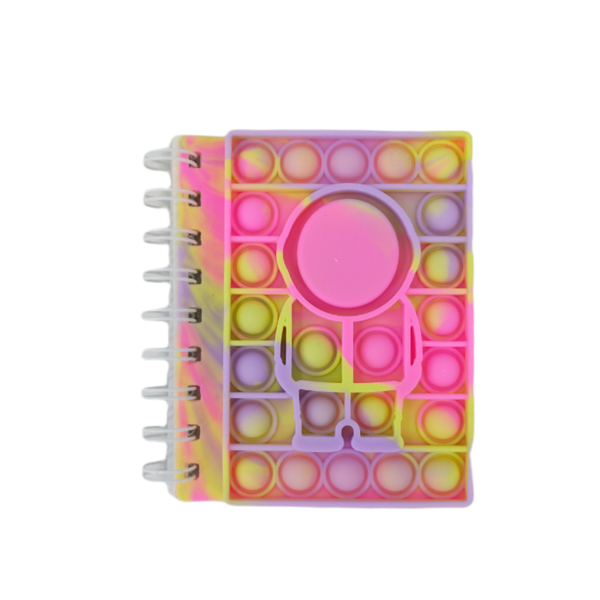 Fidget Pop it Notebook - Pink