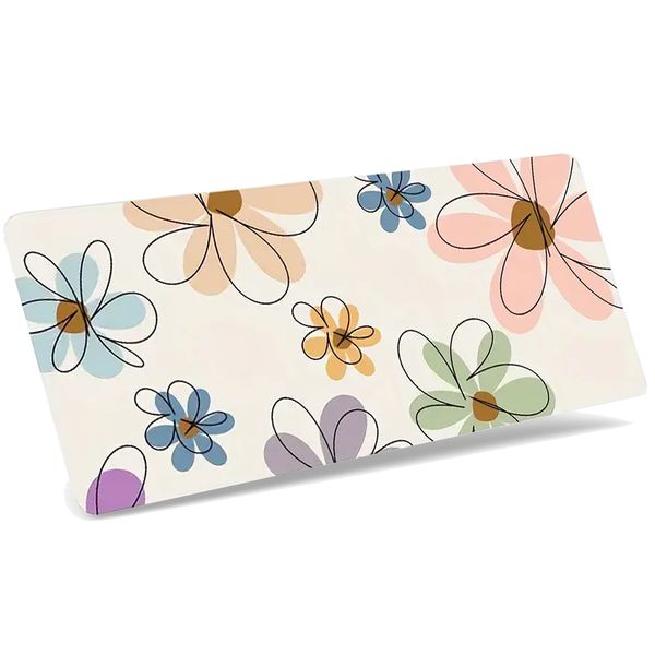 Extra Large Summer Floral Mouse Pad &amp; Desk Mat - Stylish &amp; Durable