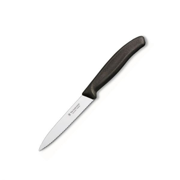 Victorinox Paring Knife Serrated 10cm Black