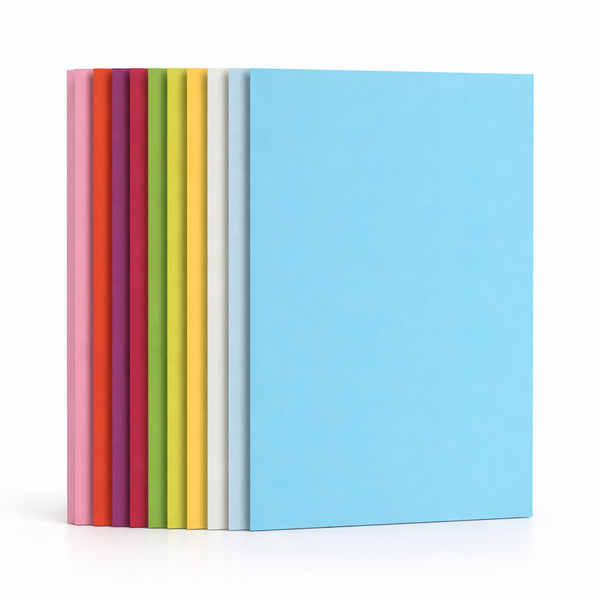 Pack of 100 Sheets - A4 Colour Craft Paper - Multicolour