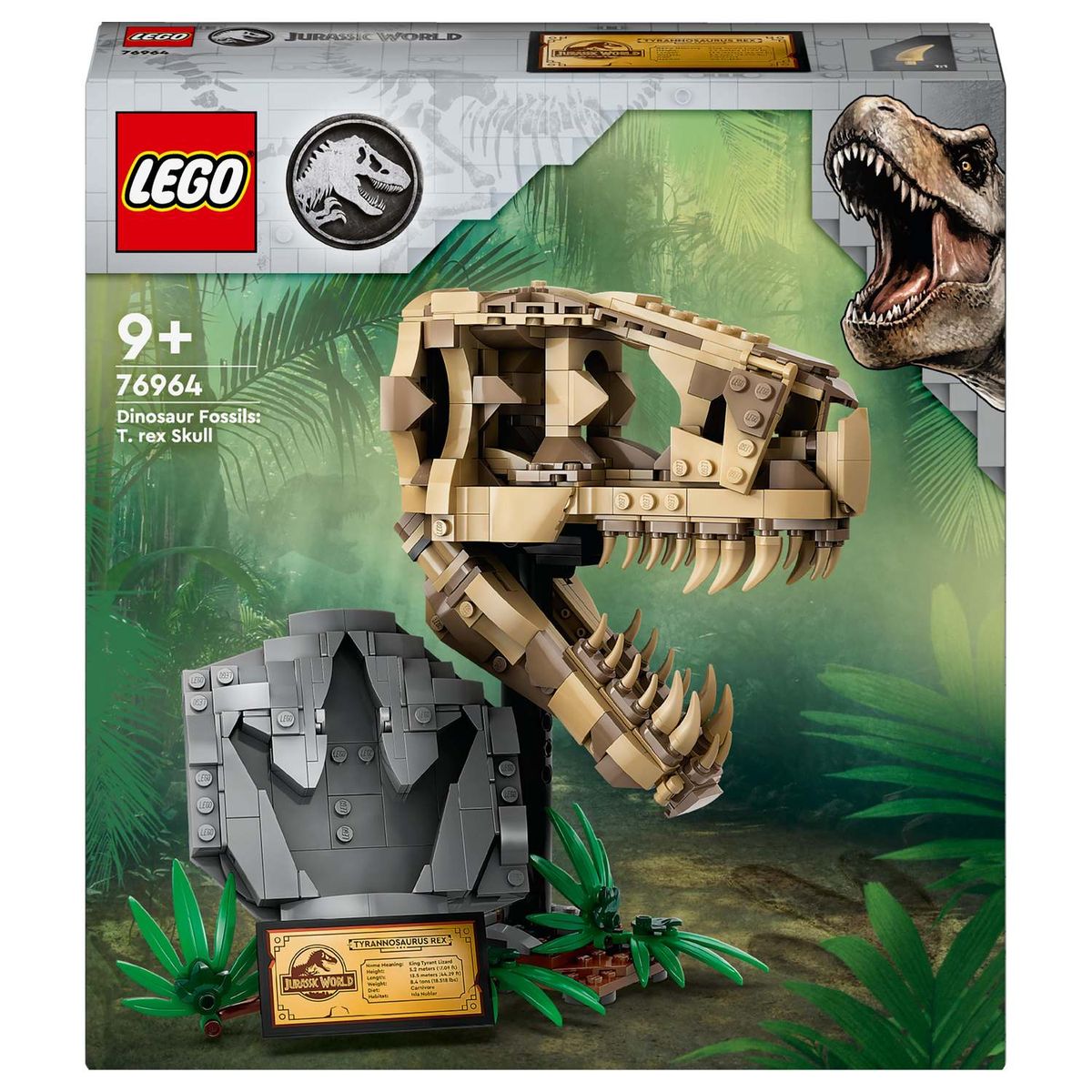 lego jurassic world dinosaur fossils t. rex skull dinosaur toy