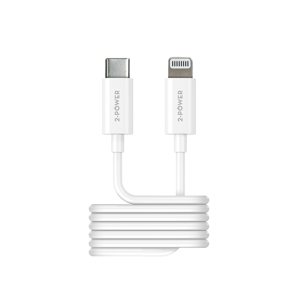 2-Power 1m USB Cable USB-C to Lightning for Data and Charging | 2PUC1M03W