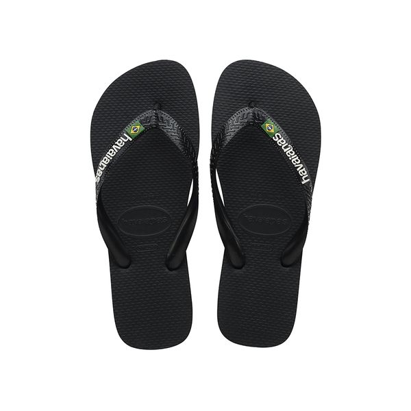 Havaianas Brazil Logo - Black / Black