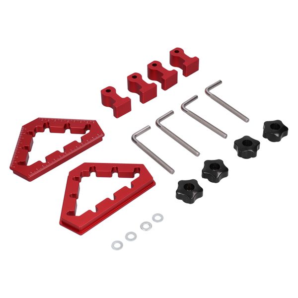 Sets of 45 /90 Aluminium Positioning Squares (0-12 cm)