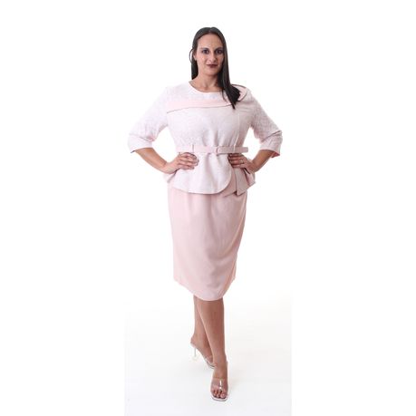 Elegant Peplum Dress with Belt For plus size women, Shop Today. Get it  Tomorrow!