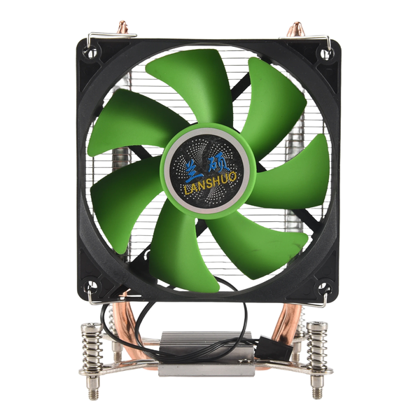 LANSHUO CPU Cooler 2 Heat Pipes Cooler Fan (3Pin Single Fan)